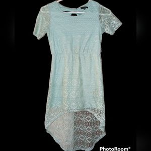 Girls mint green dress size 10